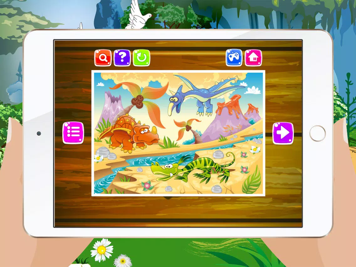 Dinosaur Jigsaw Puzzles – Learning Games Free for Kids Toddler and Preschool iPad Screenshots