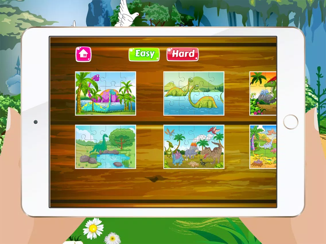 Dinosaur Jigsaw Puzzles – Learning Games Free for Kids Toddler and Preschool iPad Screenshots