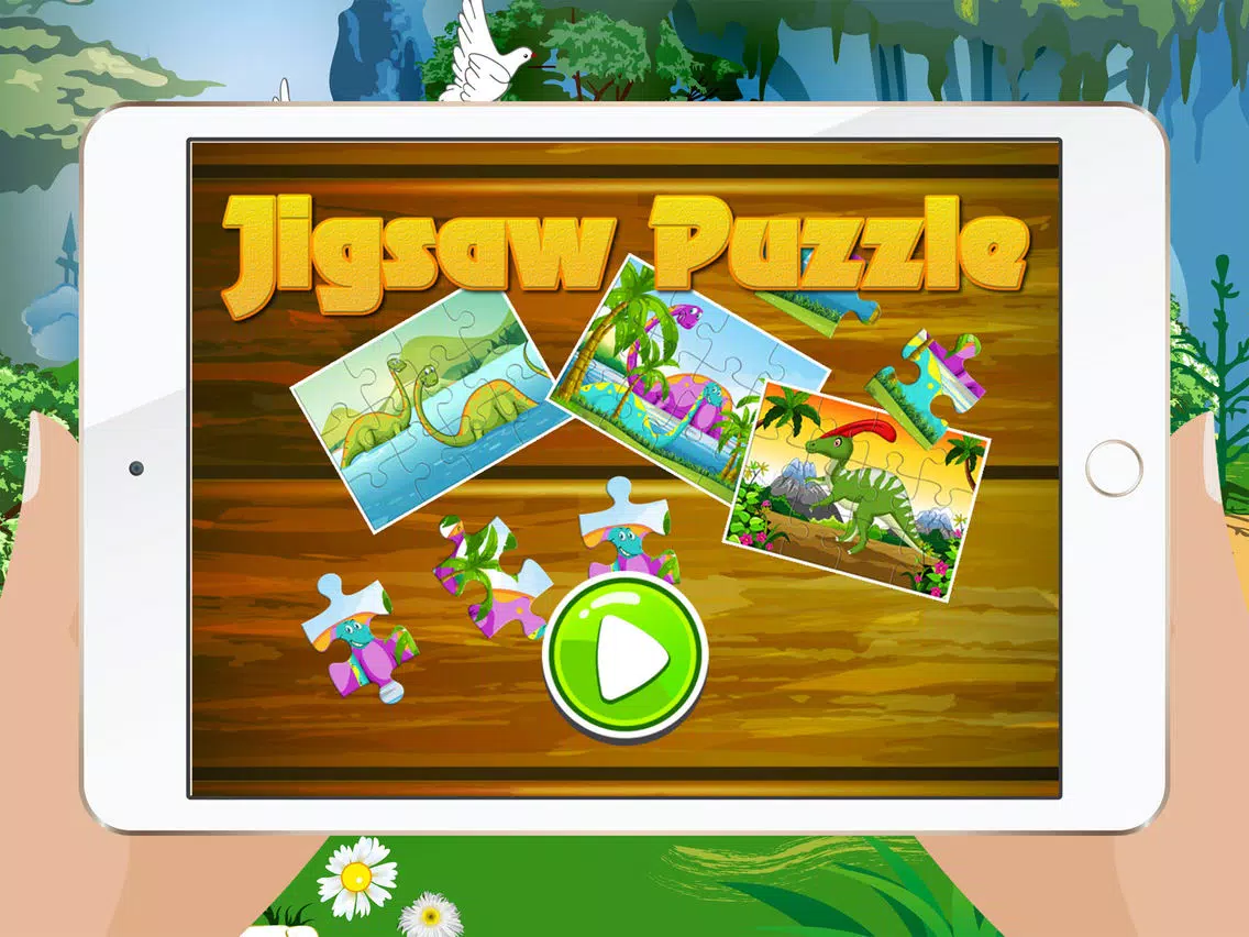 Dinosaur Jigsaw Puzzles – Learning Games Free for Kids Toddler and Preschool iPad Screenshots