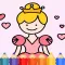 Princess & Fairy tale Coloring Book for kids