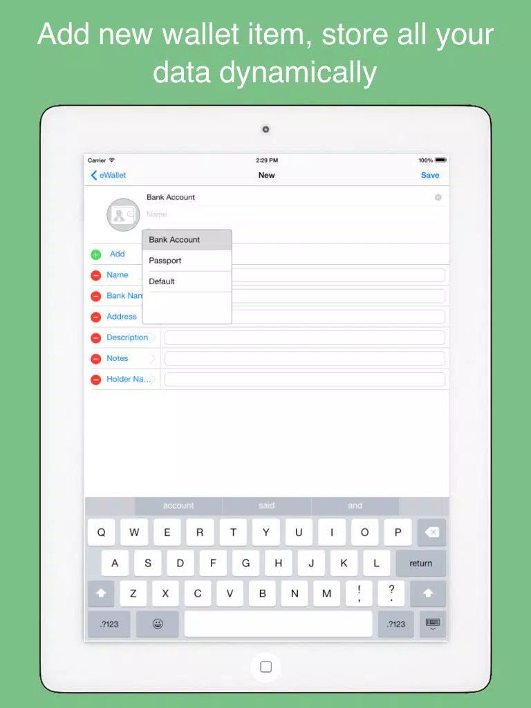 Captures d'écran de xWallet - smart wallet to protect privacy data iPad