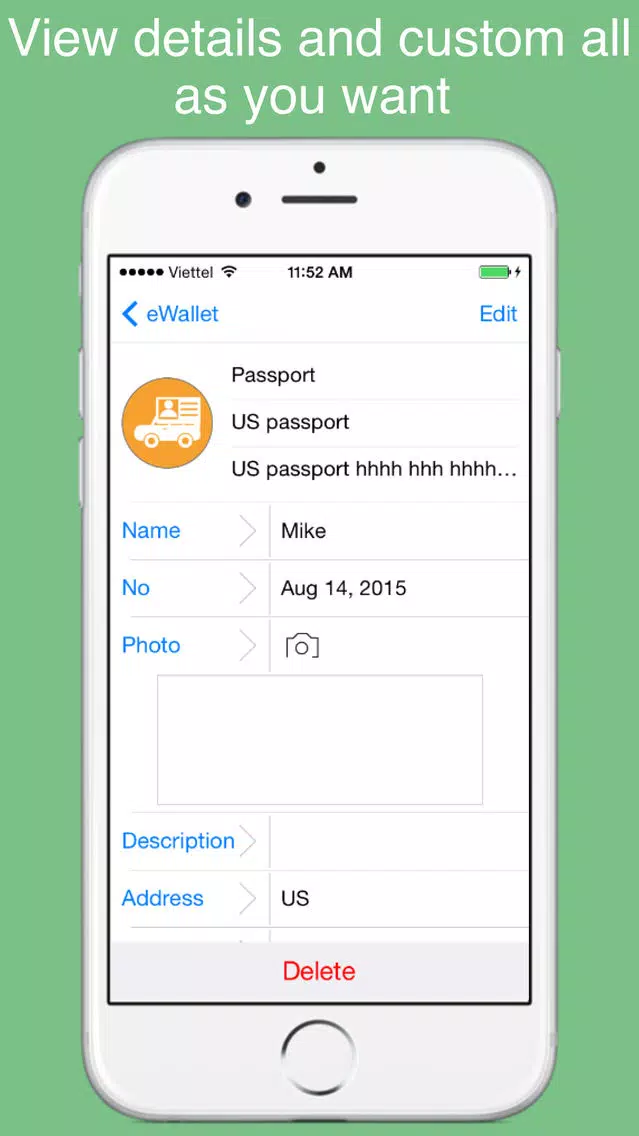 Captures d'écran de xWallet - smart wallet to protect privacy data