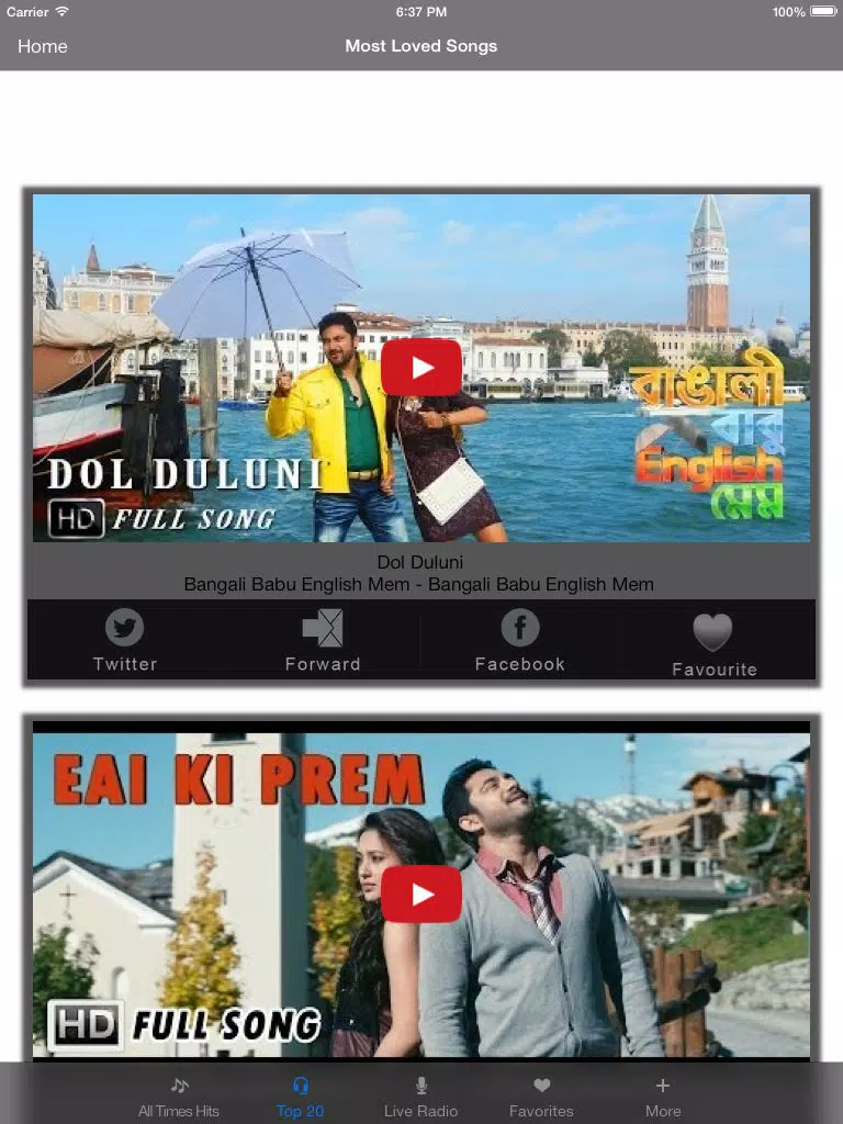 Captures d'écran de Best of Bengali Songs and Live Radio iPad