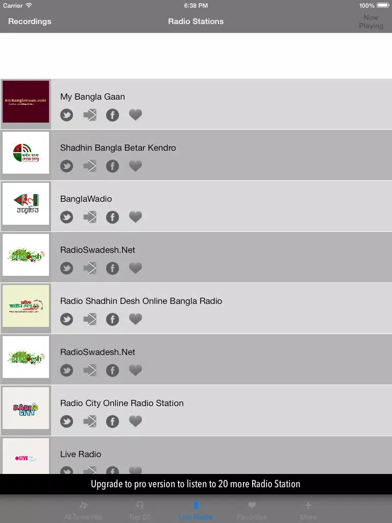 Captures d'écran de Best of Bengali Songs and Live Radio iPad