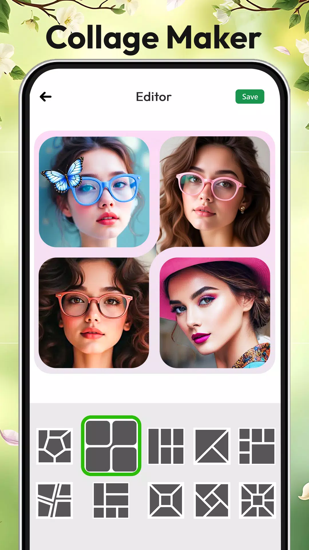 Flora Photo Frame Photo Editor Screenshots