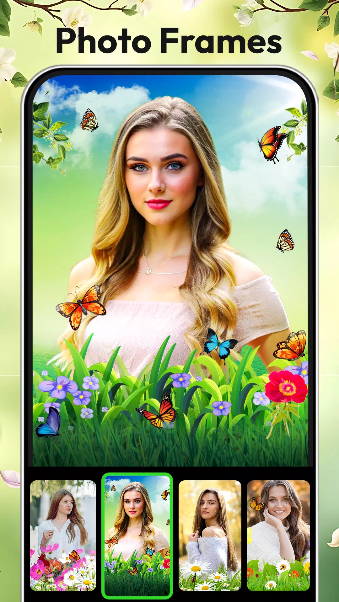 Flora Photo Frame Photo Editor Screenshots