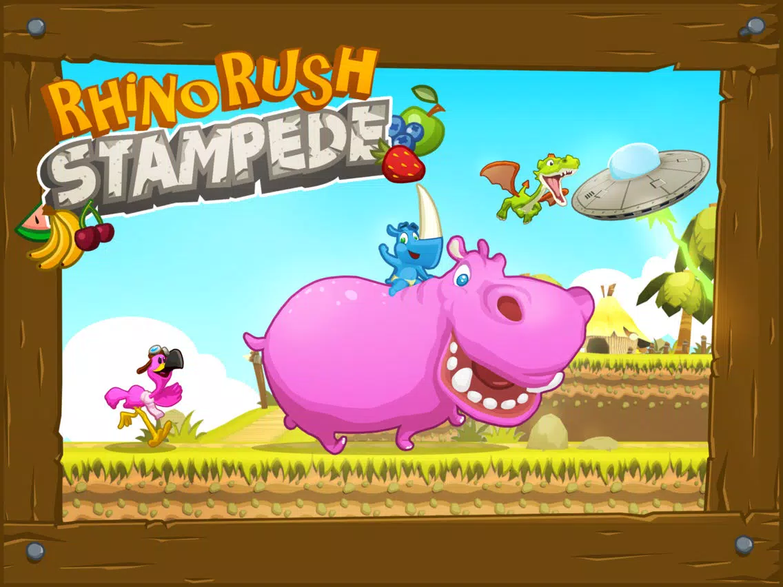 Rhino Rush Stampede iPad 应用截图