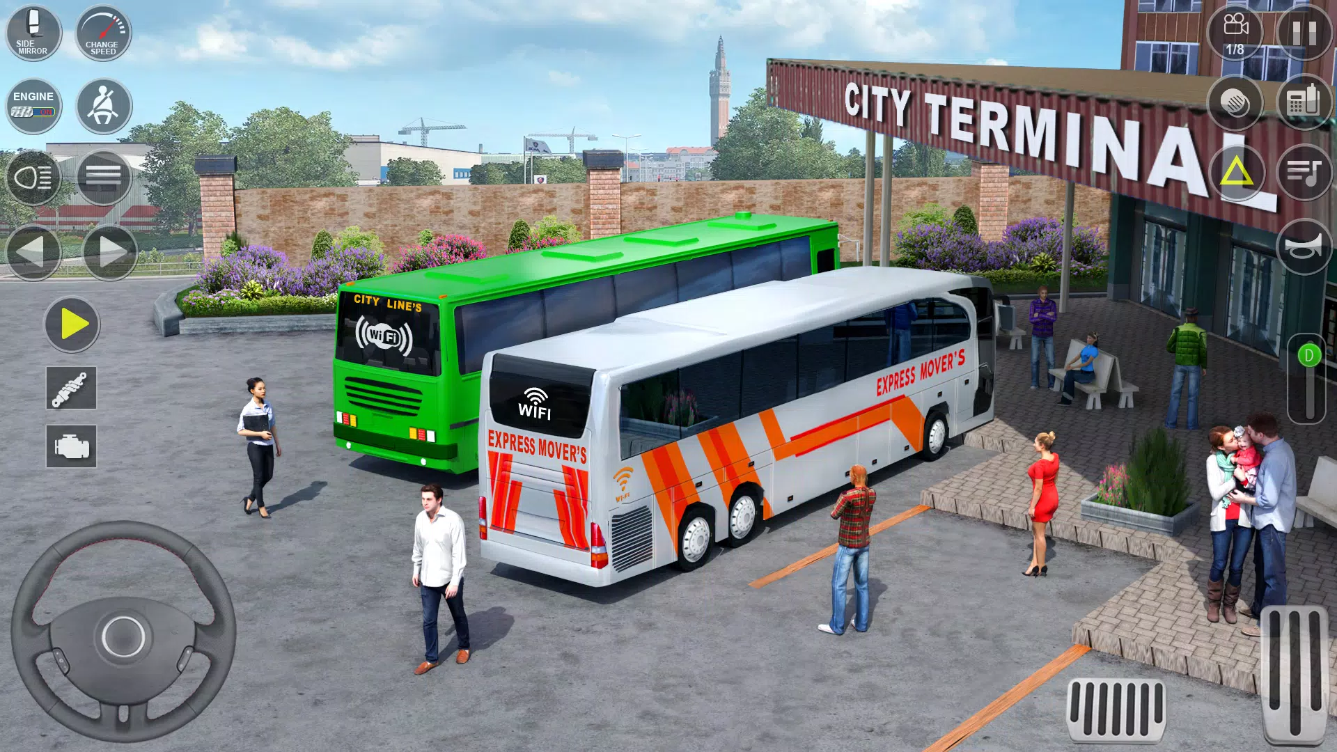 Ảnh chụp màn hình của Modern Bus Transport Game 3D
