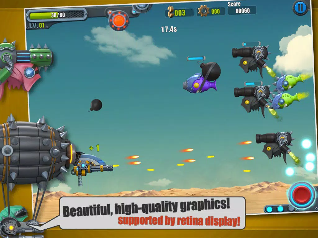 Tangkapan skrin Flight Fight 2 Free iPad 
