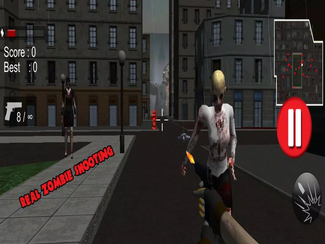 Captures d'écran de Zombies Lifeless Town: Openfire to Defend World iPad 