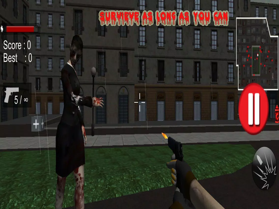 Captures d'écran de Zombies Lifeless Town: Openfire to Defend World iPad 