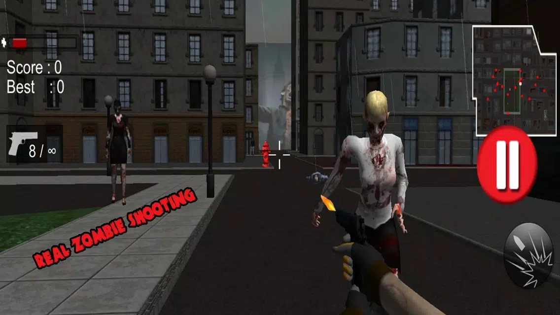 Captures d'écran de Zombies Lifeless Town: Openfire to Defend World