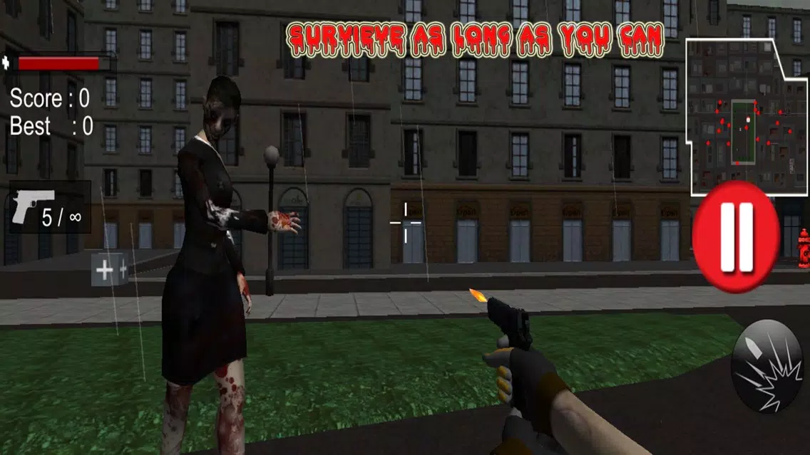 Captures d'écran de Zombies Lifeless Town: Openfire to Defend World