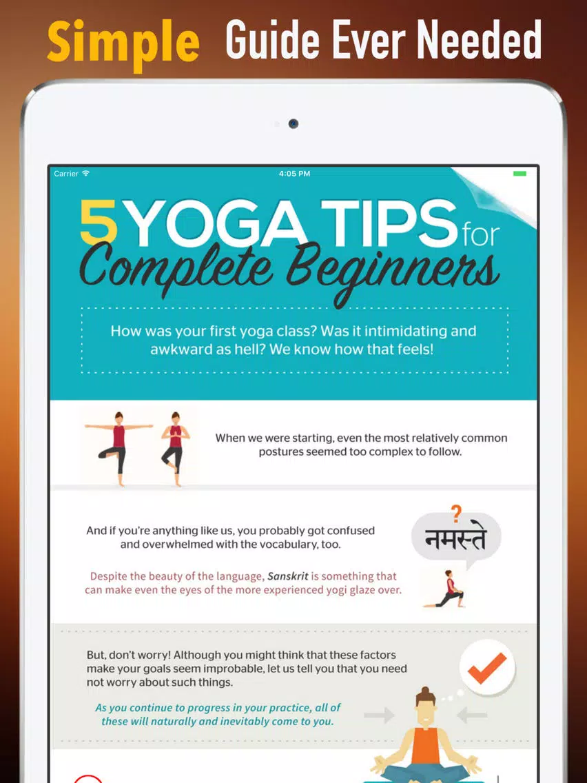 Sanskrit Yoga for Beginners:Tips and Tutorials iPad Screenshots