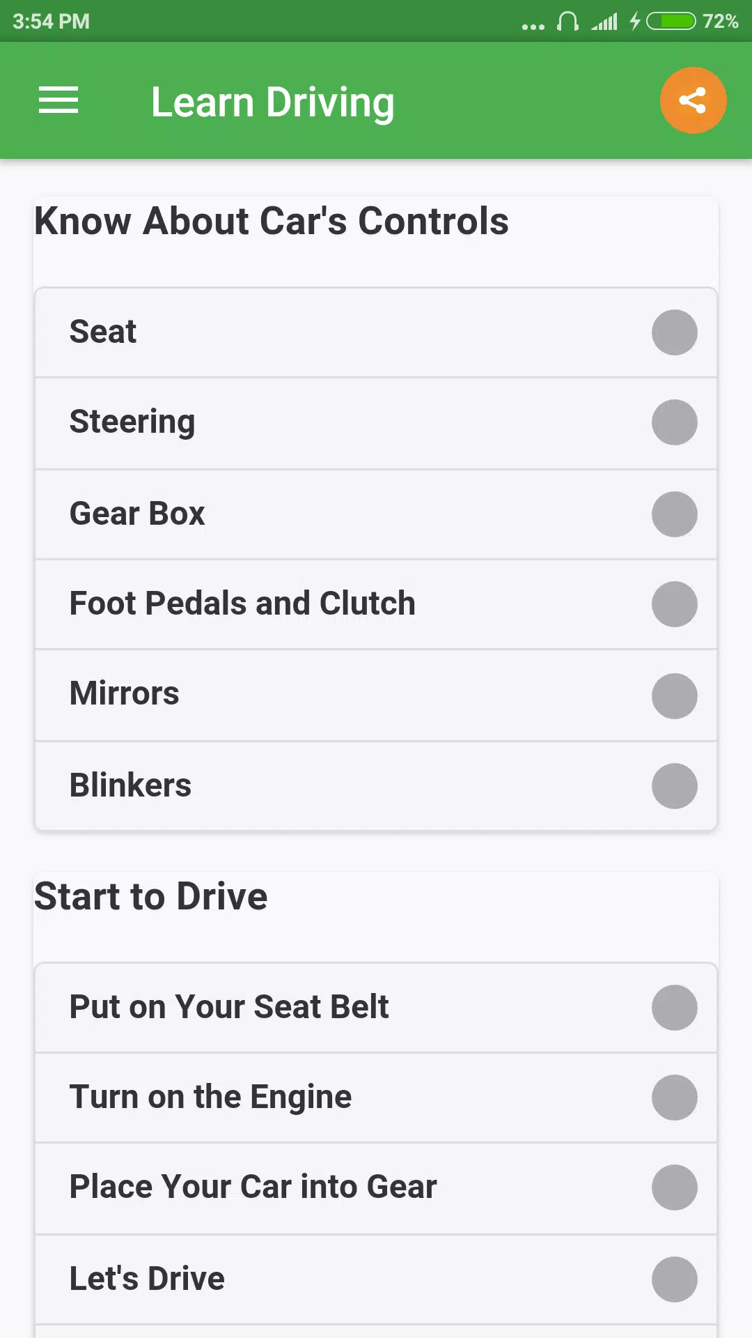 Learn Driving Screenshots