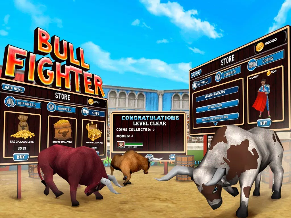 Tangkapan skrin Bull Fighter iPad 