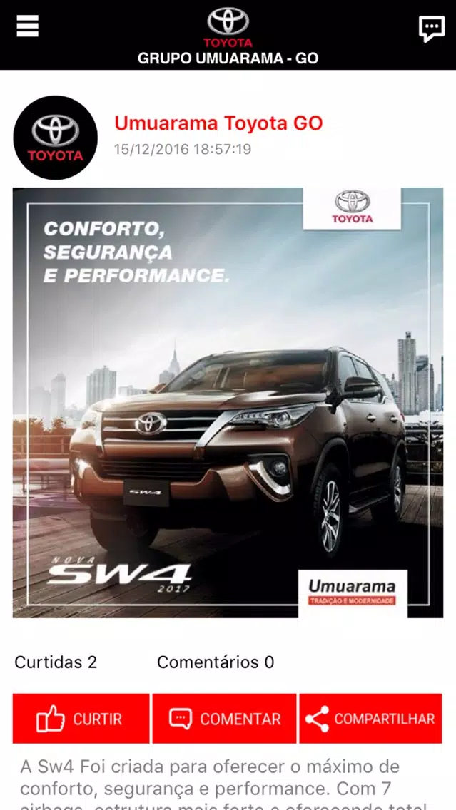 Umuarama Toyota Goiás Screenshots