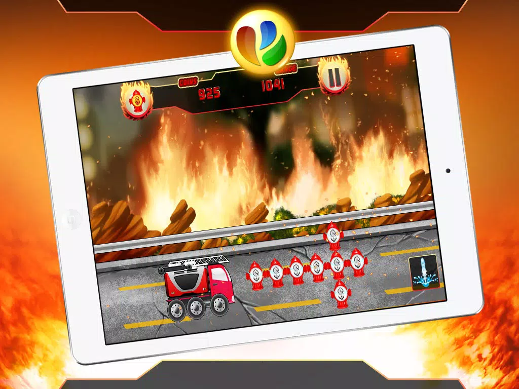 Fun Fire Fighters Racing Game iPad Screenshots