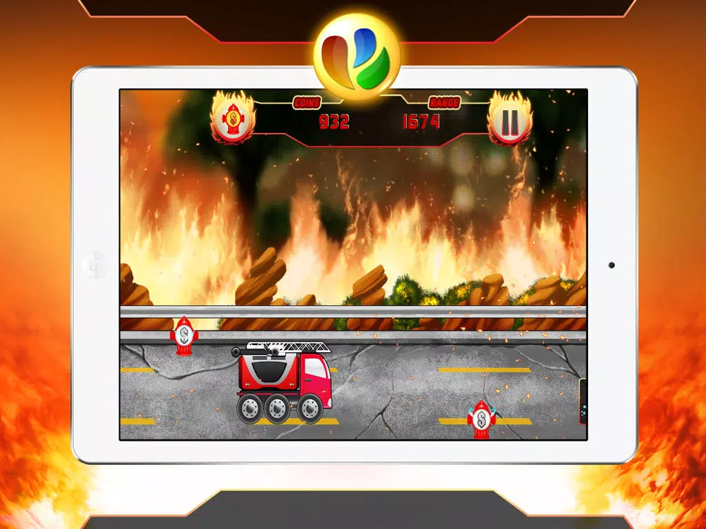 Fun Fire Fighters Racing Game iPad Screenshots