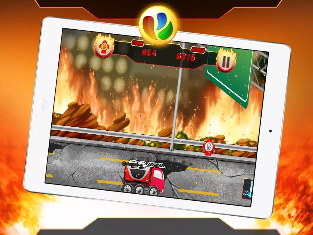 Fun Fire Fighters Racing Game iPad Screenshots