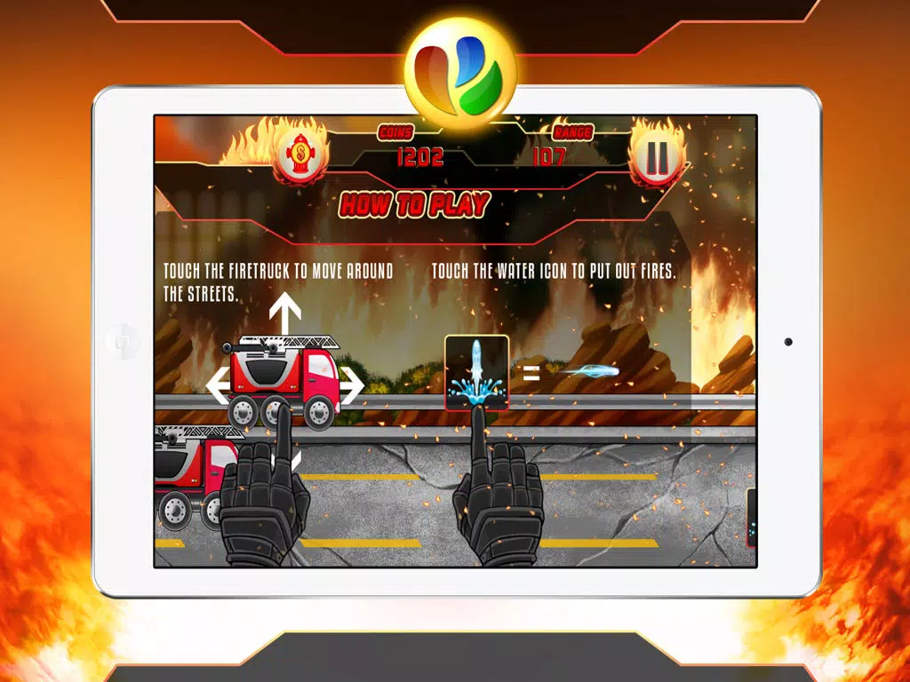 Fun Fire Fighters Racing Game iPad Screenshots