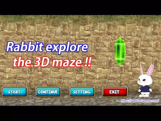 Rabbit explore the 3D maze!! iPad  Screenshots