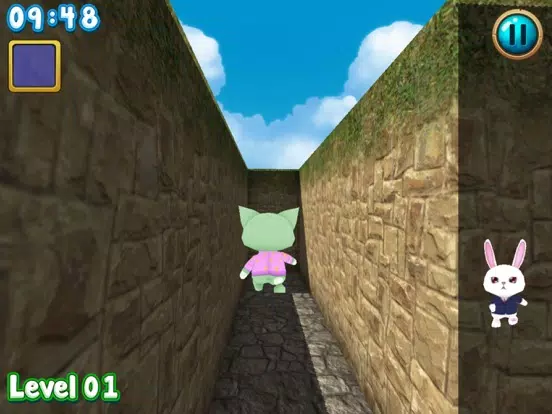 Rabbit explore the 3D maze!! iPad  Screenshots