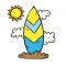Summer Vacation Stickers