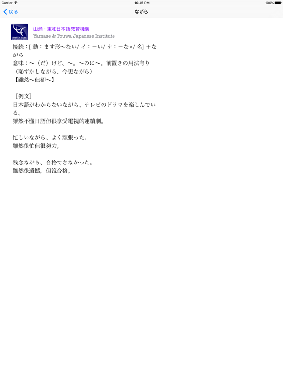 JLPT N2 文法 iPad Screenshots
