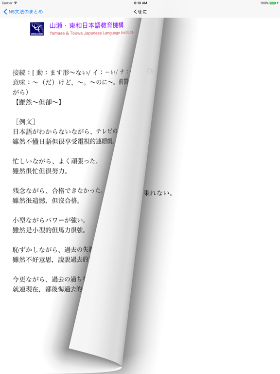 JLPT N2 文法 iPad Screenshots