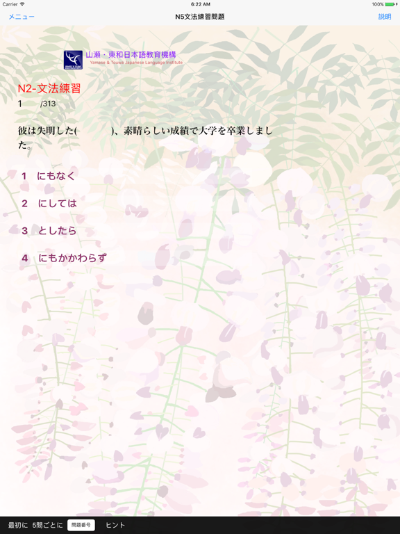 JLPT N2 文法 iPad Screenshots