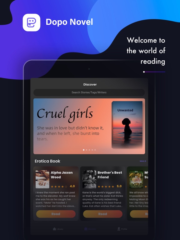 Dopo Novel - Erotic Stories iPad Screenshots