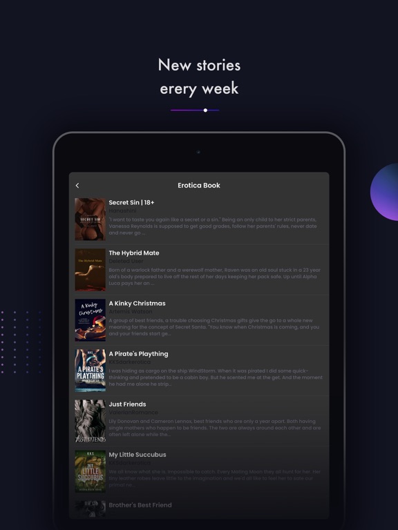 Dopo Novel - Erotic Stories iPad Screenshots