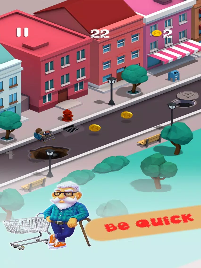 Grandpa And Cart : Skater iPad  Ekran Görüntüleri