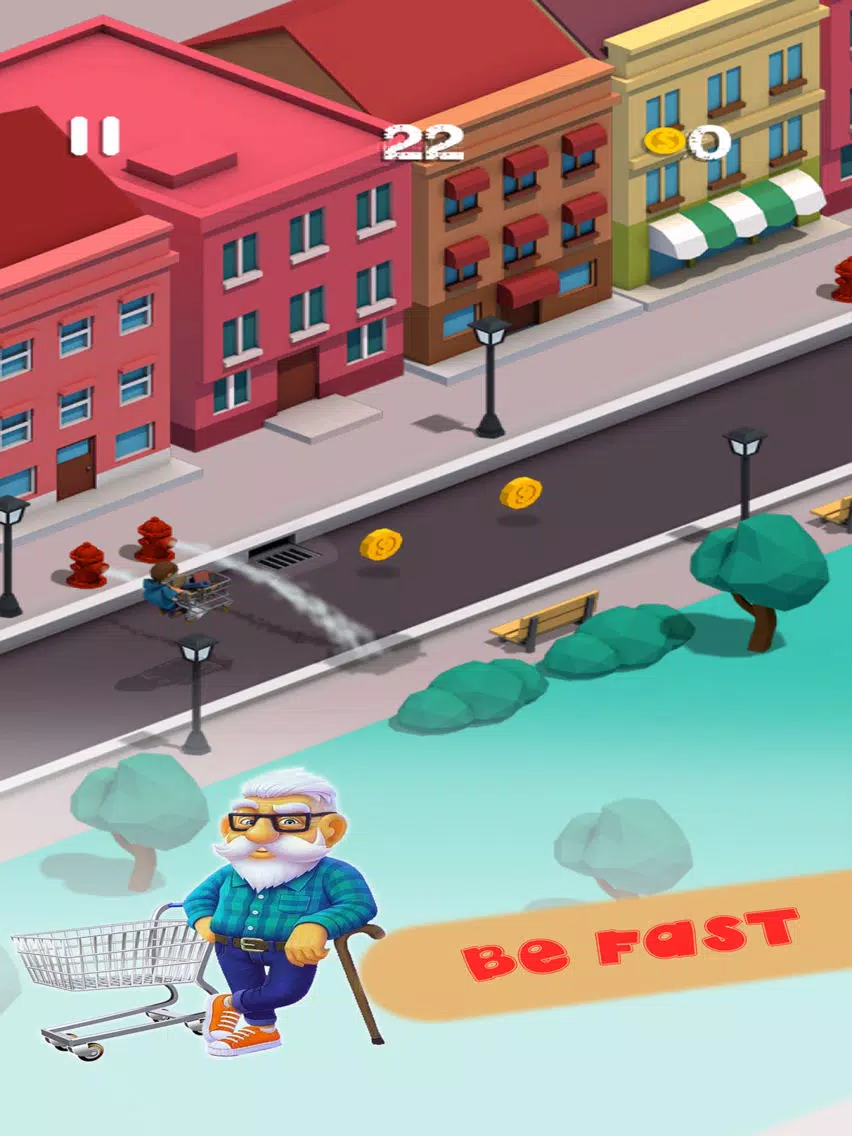 Grandpa And Cart : Skater iPad  Ekran Görüntüleri
