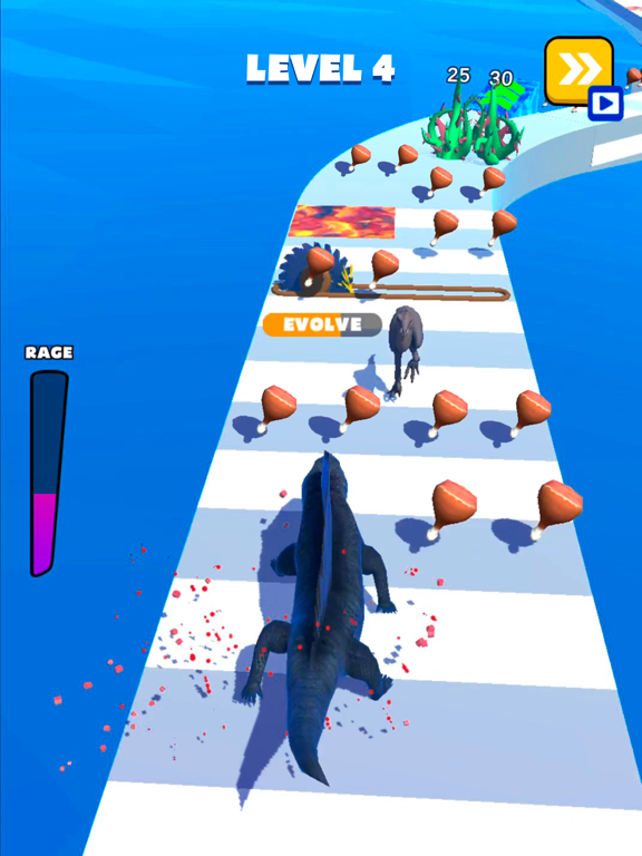 Capturas de pantalla de Dino Run 3D - Dinosaur Race iPad 