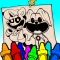 Smiling comic critters Draw