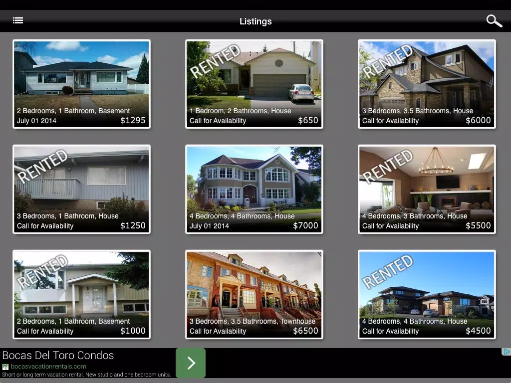 Apartment Rentals & Houses for Rent Searches by Rent Click iPad Screenshots