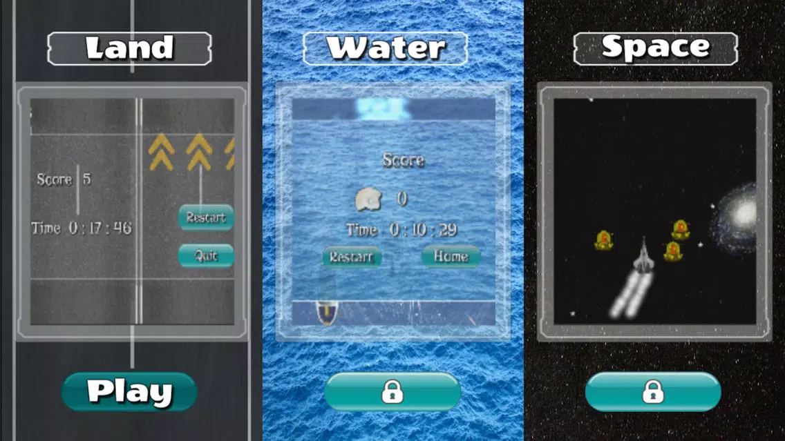Ảnh chụp màn hình của Infinite Survival (Land, Sea & Space)