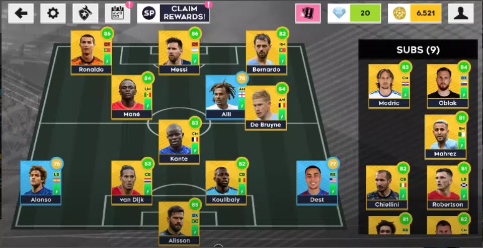 Dream Top League Soccer Star Screenshots