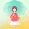 Color Girl - the girl in the raining