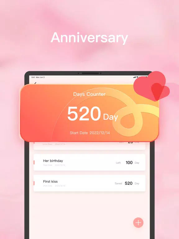 Love Days - My Love Counter iPad Screenshots
