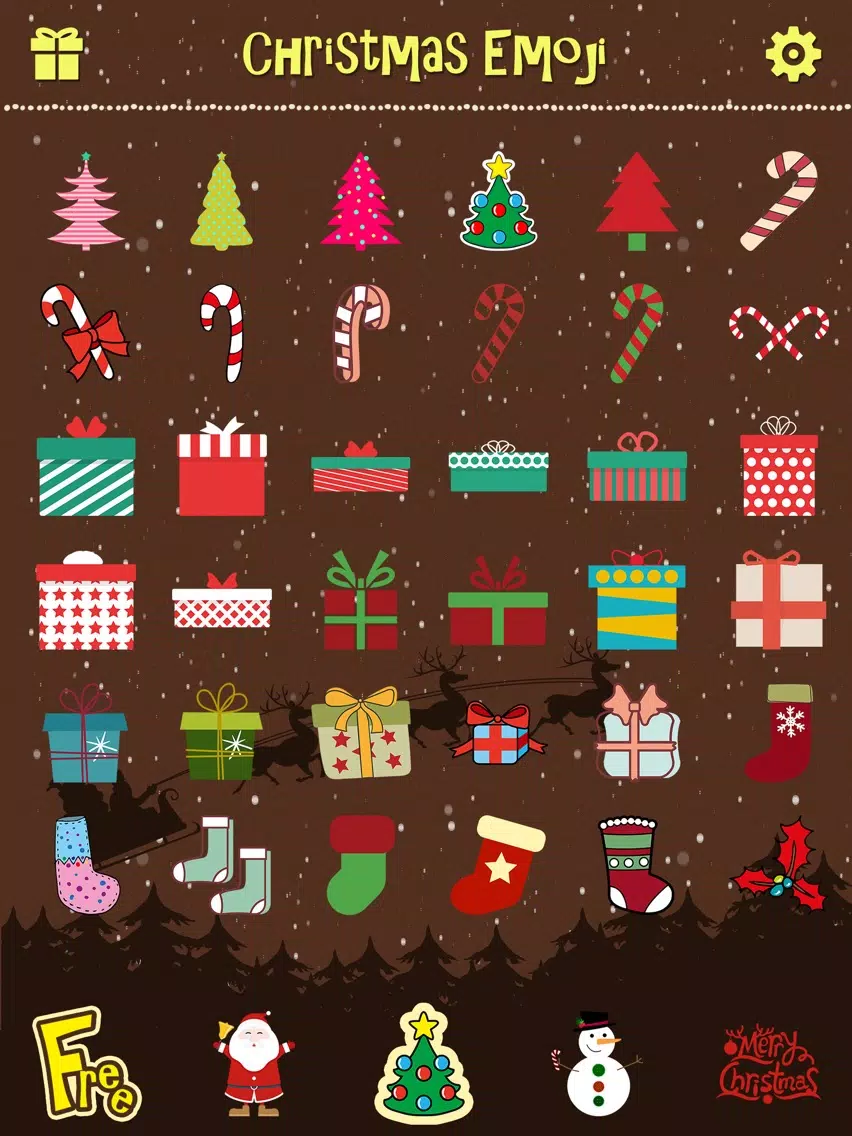 Merry Christmas Emoji - Holiday Emoticon Stickers & Emojis Icons for Message Greeting iPad Screenshots