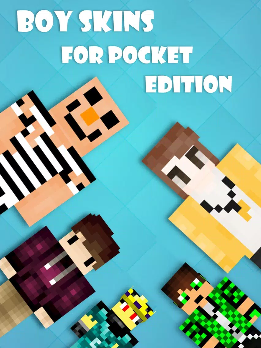 Best Boy Skins - Texture collection for MineCraft Pocket Edition iPad Screenshots