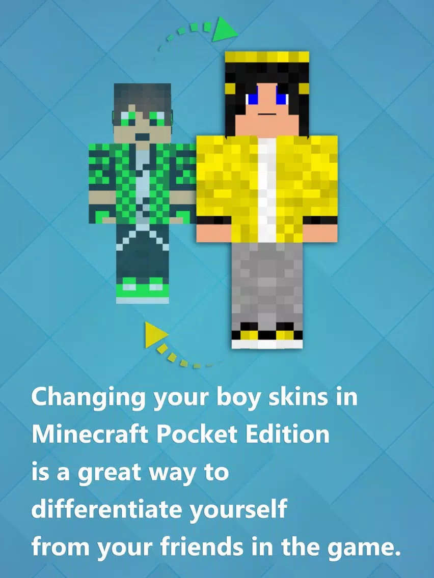 Best Boy Skins - Texture collection for MineCraft Pocket Edition iPad Screenshots
