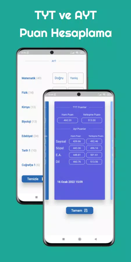 YKS Hocam - TYT AYT Screenshots