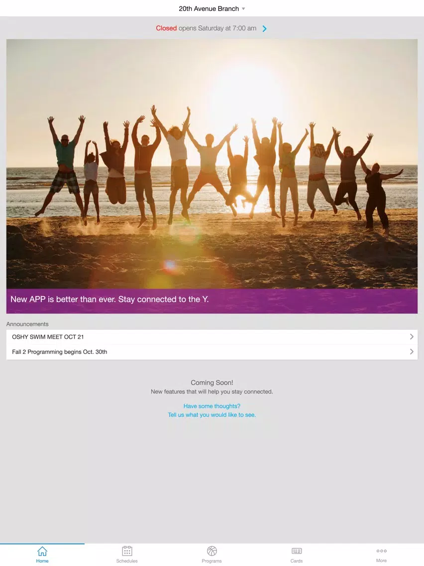 Oshkosh Community YMCA iPad Screenshots