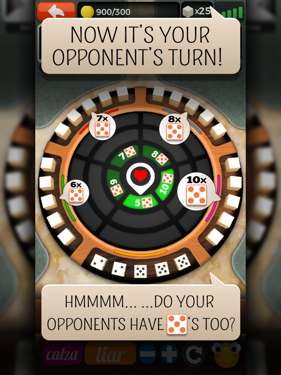 Liars Dice Online Multiplayer iPad Screenshots
