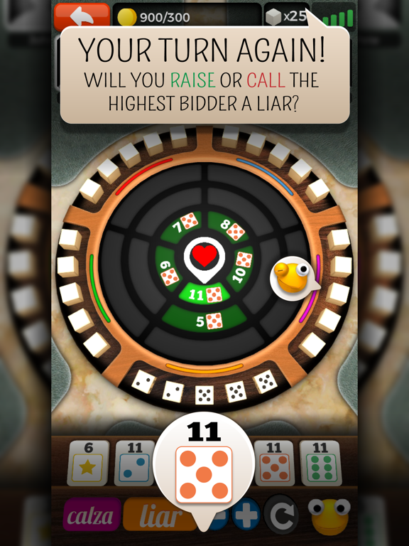 Liars Dice Online Multiplayer iPad Screenshots