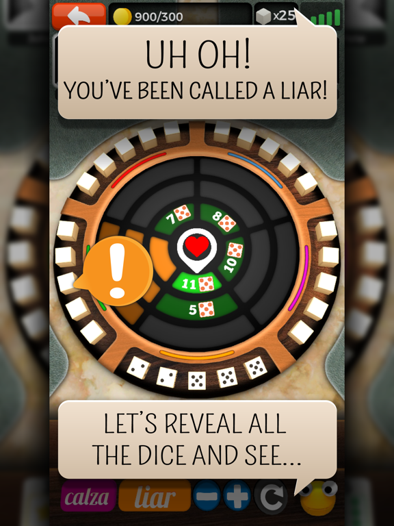 Liars Dice Online Multiplayer iPad Screenshots